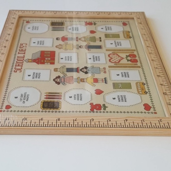 SCHOOL DAYS Embroidery Photo Collage Frame Brand new in original casing mint - Picture 4 of 7